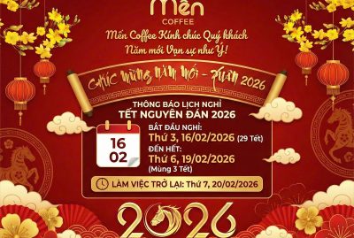 Mến Coffee – Thông báo lịch nghỉ tết 2026